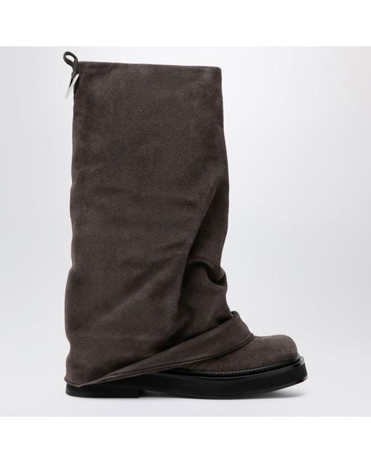 The Attico Brown Robin Combat Boots