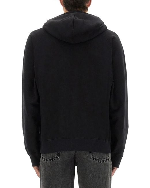 McQueen Black Cotton Sweatshirts for men