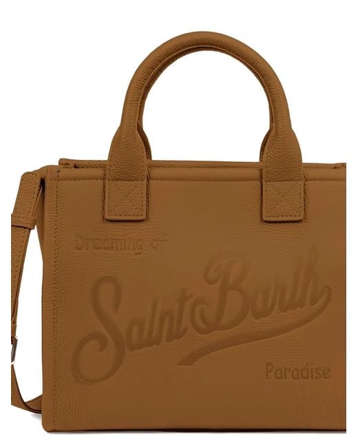 Mc2 Saint Barth Brown Top Handle Buckle Bag