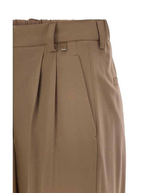 Herno Natural Soft Wool Cargo Pants