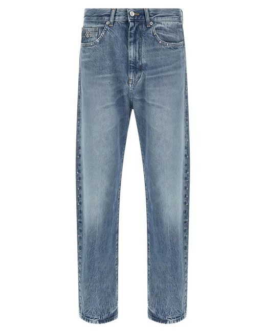 Versace Blue Studded Jeans for men