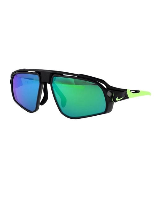 Nike Green W/ Mirror Matte Acetate Sunglasses