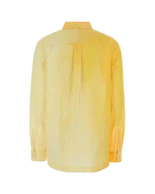 Loewe Yellow Cotton Blend Shirt
