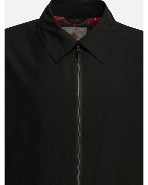 Baracuta Black Polyester Cotton Jacket for men