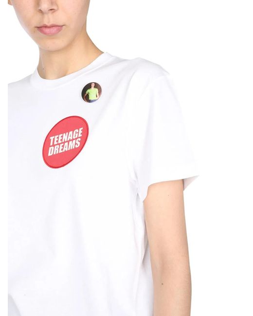 Raf Simons White Crew Neck T-Shirt