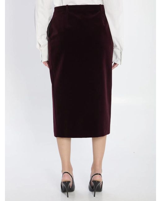 Saint Laurent Black Wrap Skirt