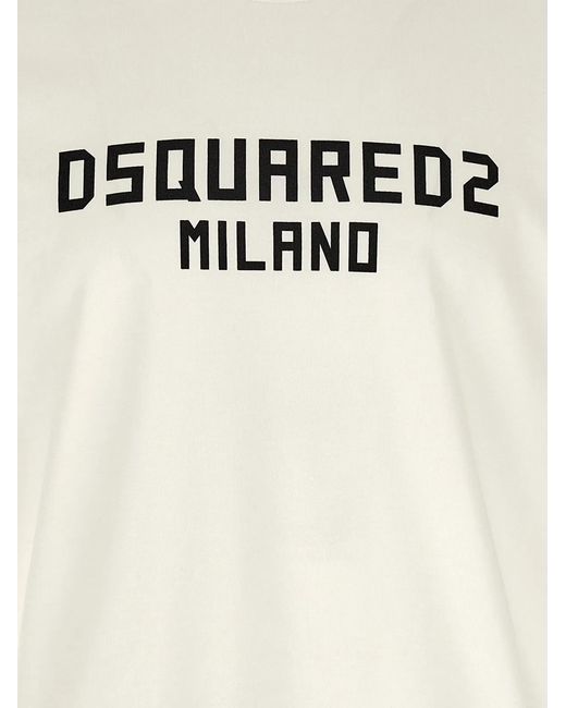 DSquared² White Milano' T-Shirt for men