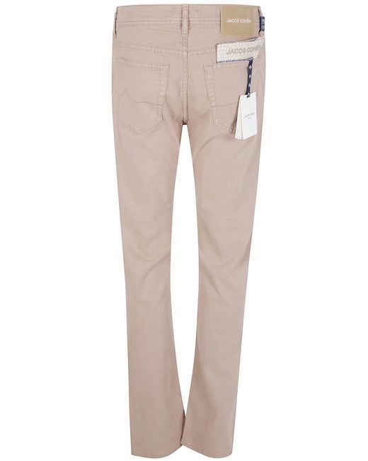 Jacob Cohen Natural "Pant 5 Pockets Slim Fit Bard Tr" Trousers for men