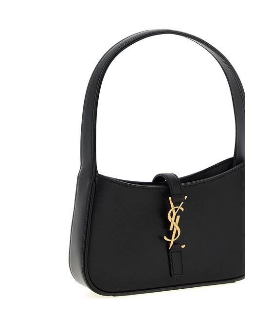 Saint Laurent Black 'Hobo Le 5 À 7' Mini Handbag