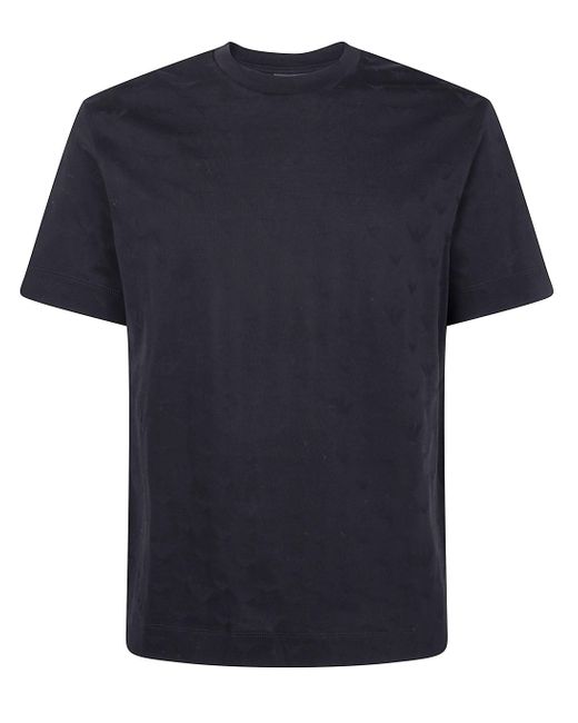 Emporio Armani Blue Classic Short Sleeves T-Shirt for men