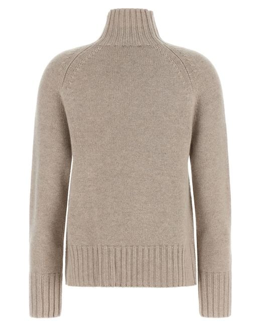 Max Mara Gray Max Mara 'S 'Mantova' High Neck Sweater