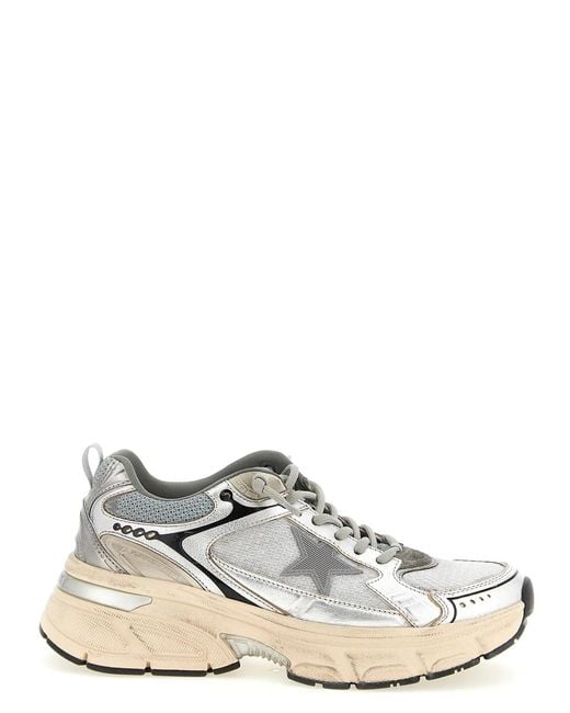 Golden Goose Deluxe Brand White 'Lightstar' Sneakers
