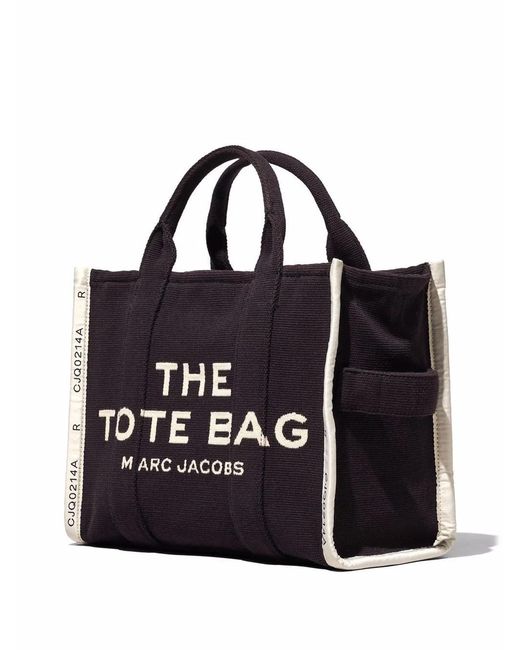 Marc Jacobs Black Canvas The Tote Shopping Bag