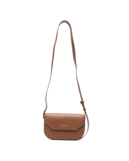 Emporio Armani White Leather Corssbody Bag