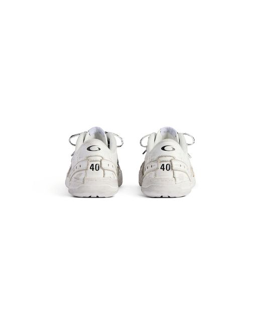 Balenciaga White Leather Upper Rubber Sole Shoes