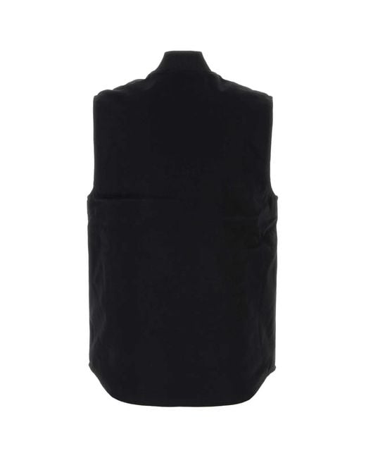 Carhartt Black Padded Cotton Canvas Vest