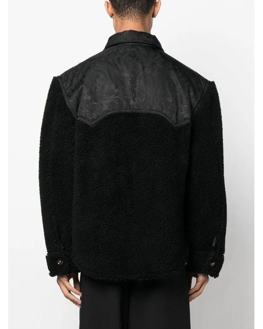 Versace Black Silhouette Baroque Jacket for men