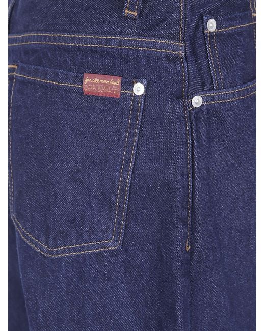 7 For All Mankind Blue "Bonnie Curvilinear" Denim Pants