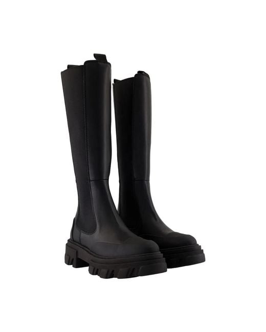 Ganni Black Chelsea Boots
