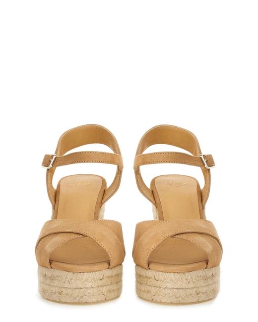 Castaner Natural Wedge Sandal "Blaudell"