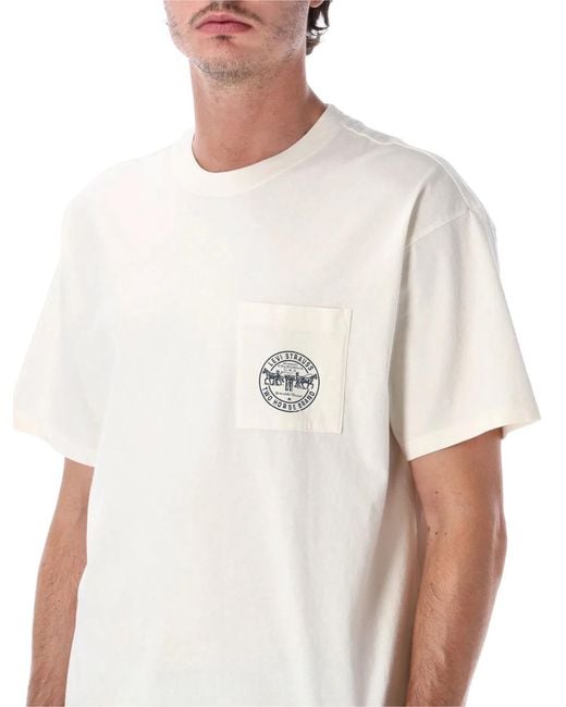 Levi's White Cotton T-Shirt With Print for men
