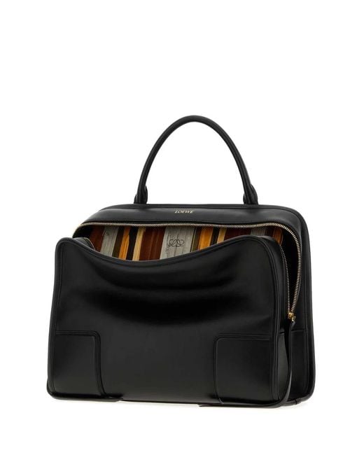 Loewe Black Amazona 180 Skived Pckt L Bag
