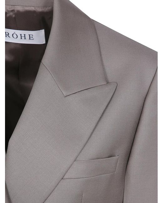 Rohe Gray Hourglass Shaped Blazer