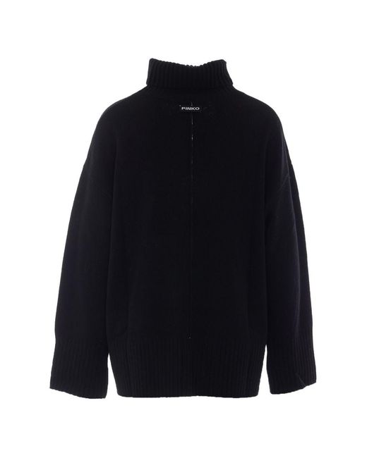 Pinko Blue Wool Cashmere Sweater