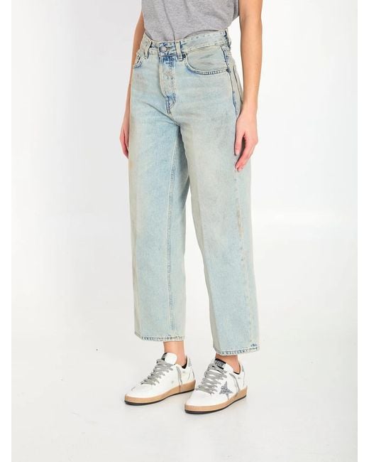 Haikure Blue Betty Soft Stained Sky Denim Pants