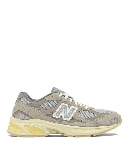 New Balance Gray Rubber Sneakers for men