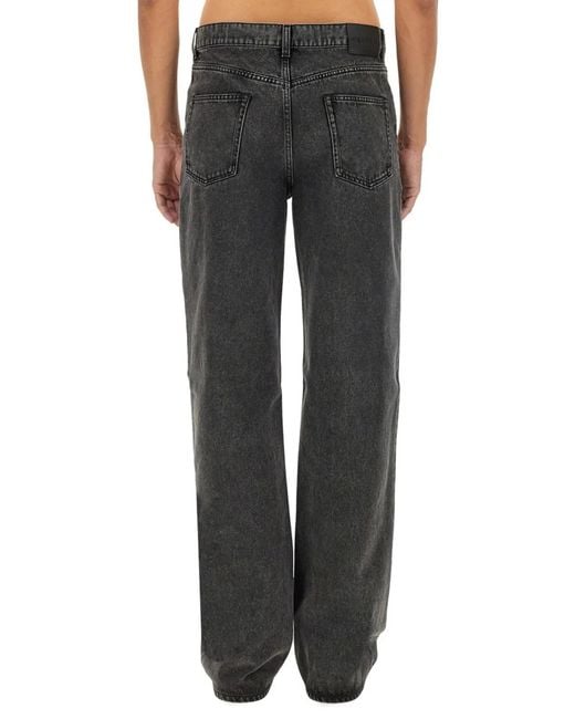 McQueen Black Jeans Baggy for men