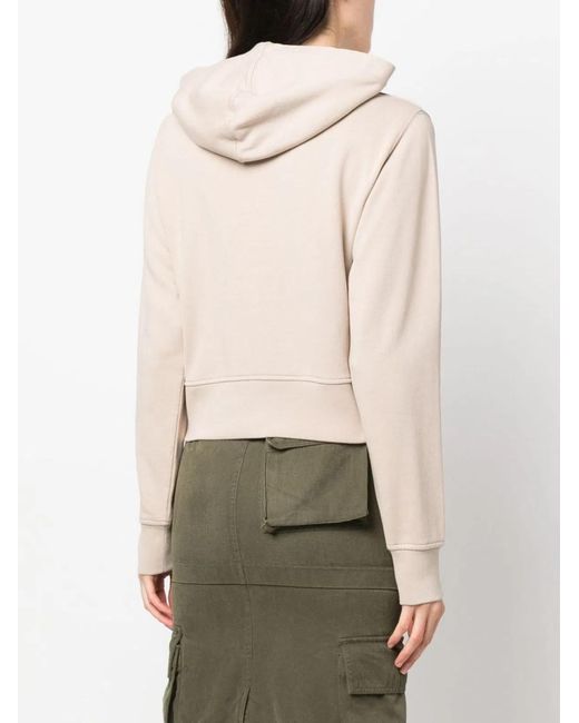 Palm Angels Natural Sunset Cotton Hoodie