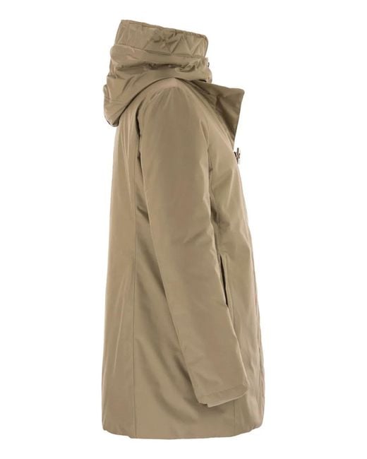 Fay Natural Technical Gabardine Toggle Coat