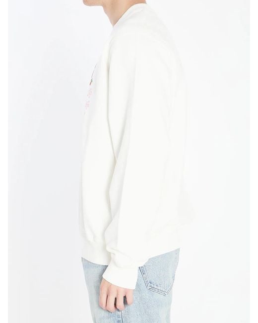 Casablanca White Casa Way Mountain Sweatshirt for men