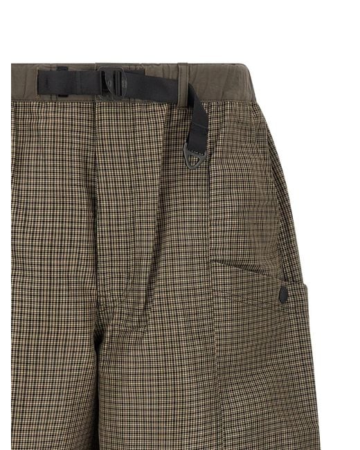 Comme Des GarÃ§ons Homme Gray Vichy Bermuda Shorts for men