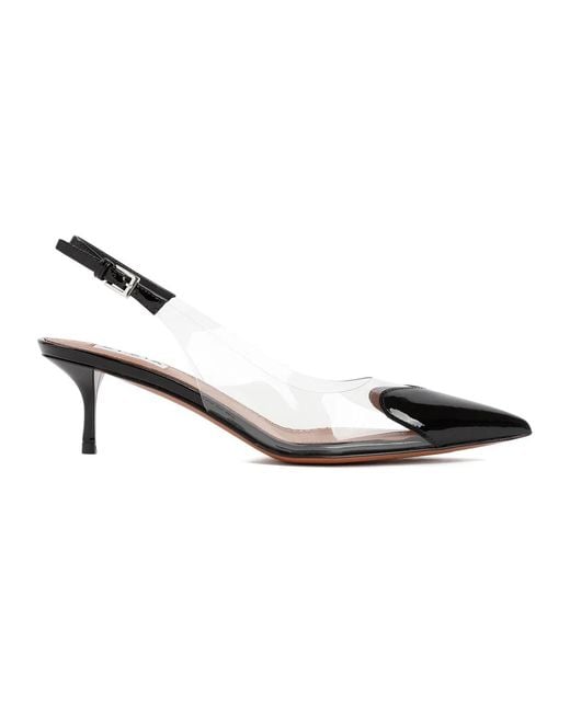 Alaïa Metallic Alaia Alaia Patent Calf Leather Slingback