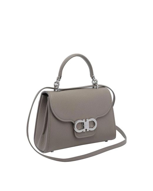Ferragamo Gray Handbag