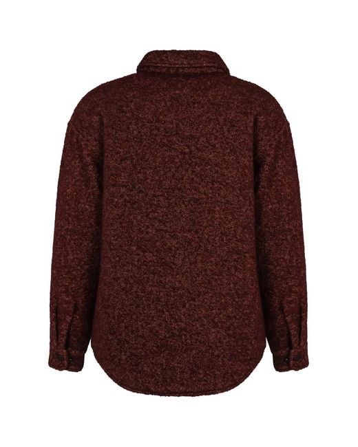 Emporio Armani Purple Overshirt for men