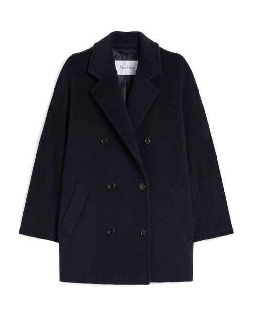 Max Mara Blue Rebus Short Coat