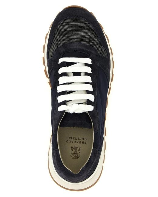 Brunello Cucinelli Blue 'Active' Sneakers
