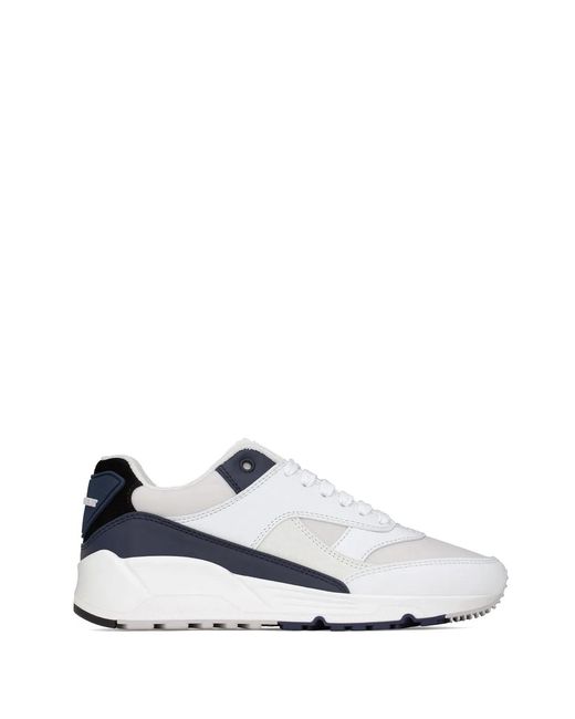 Saint Laurent White Calf Leather Sneakers for men
