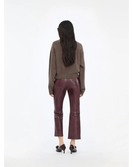 ROTATE BIRGER CHRISTENSEN Brown Crewneck Sweater