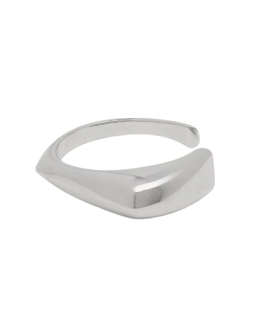 McQueen White Elegant Brass Bijoux Accessory