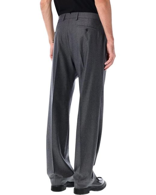AMI Black Dark Wool Pant for men