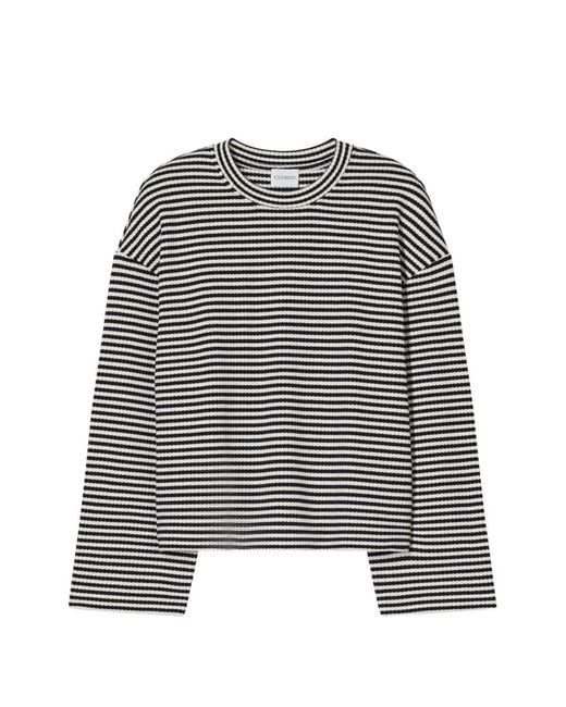 Closed Black Striped Longsleeve