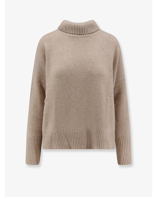 Lisa Yang Natural Heidi Cashmere Turtleneck