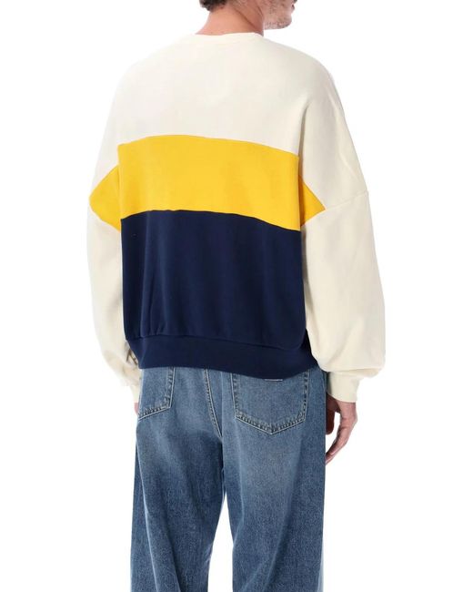 Adidas Originals Blue Oversized Crewneck Sweatshirt for men
