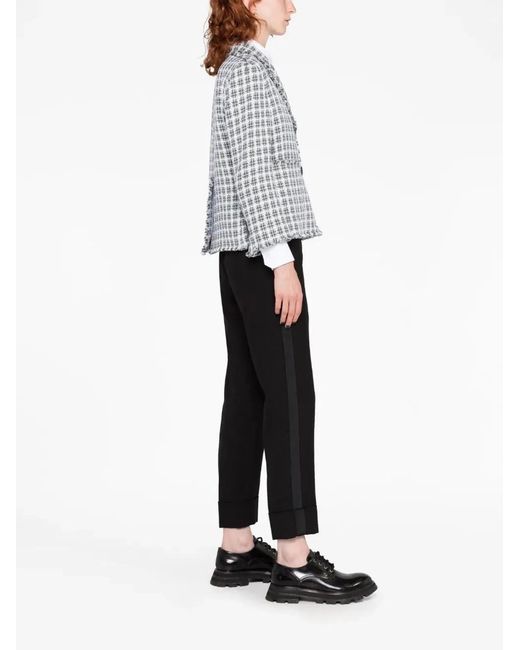 Thom Browne Gray Cotton Cropped Sportcoat
