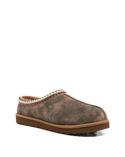Ugg Brown Tasman Baxter Slippers With Braid for men