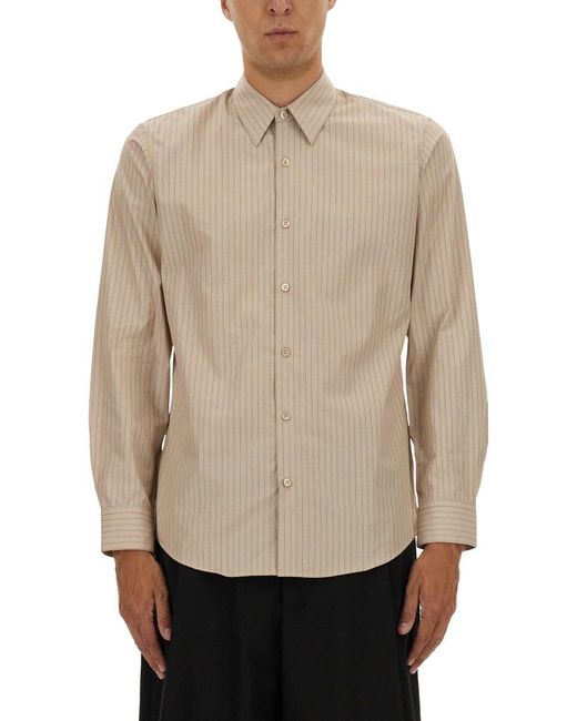 Dries Van Noten Natural Striped Shirt for men